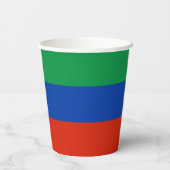 Vlag van Dagestan Papieren Bekers (Achterkant)