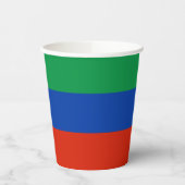Vlag van Dagestan Papieren Bekers (Links)