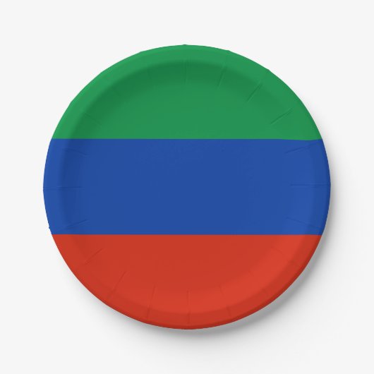 Vlag van Dagestan Papieren Bordje (Voorkant)