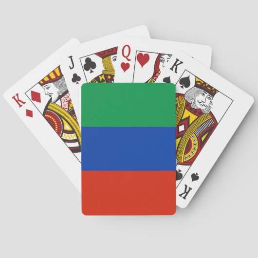 Vlag van Dagestan Pokerkaarten (Achterkant)