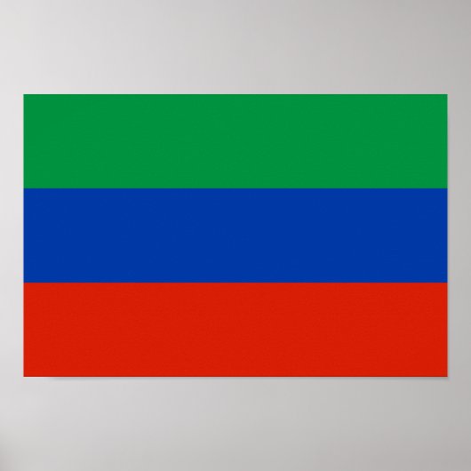 Vlag van Dagestan Poster (Voorkant)