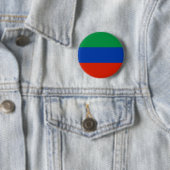 Vlag van Dagestan Ronde Button 5,7 Cm (In situ)