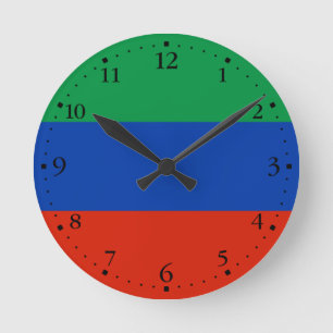 Vlag van Dagestan Ronde Klok