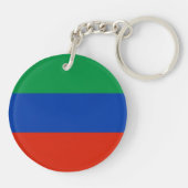 Vlag van Dagestan Sleutelhanger (Achterkant)