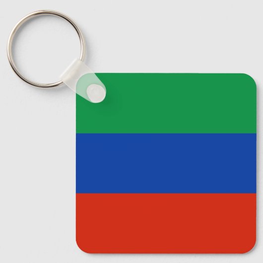 Vlag van Dagestan Sleutelhanger (Voorkant)
