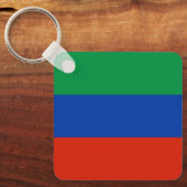 Vlag van Dagestan Sleutelhanger (Voorkant)