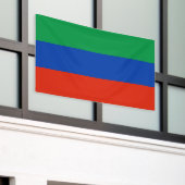 Vlag van Dagestan Spandoek (Buitenkant Gebouw)