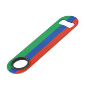 Vlag van Dagestan Speed Flessenopener (Voorkant Gekanteld)