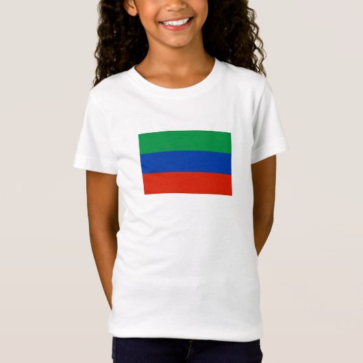 Vlag van Dagestan T-shirt (Voorkant)