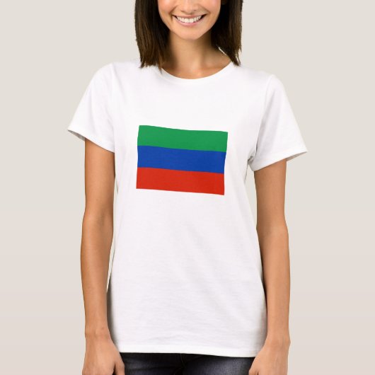 Vlag van Dagestan T-shirt (Voorkant)