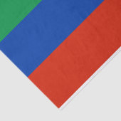 Vlag van Dagestan Tissuepapier (Detail)