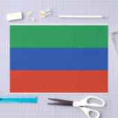 Vlag van Dagestan Tissuepapier (Craft)