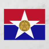 Vlag van Dallas, Briefkaart Texas (Voorkant)