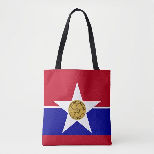 Vlag van Dallas, Canvas tas Texas (Voorkant)