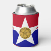 Vlag van Dallas, Koelbox Texas Blikjeskoeler (Blikje Voorkant)
