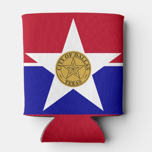 Vlag van Dallas, Koelbox Texas Blikjeskoeler (Achterkant)