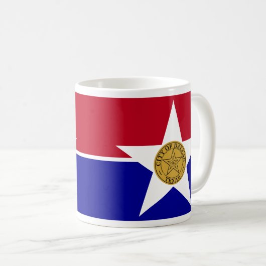 Vlag van Dallas, Mok Texas Coffee (Voorkant rechts)