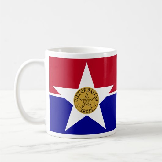 Vlag van Dallas, Mok Texas Coffee (Links)