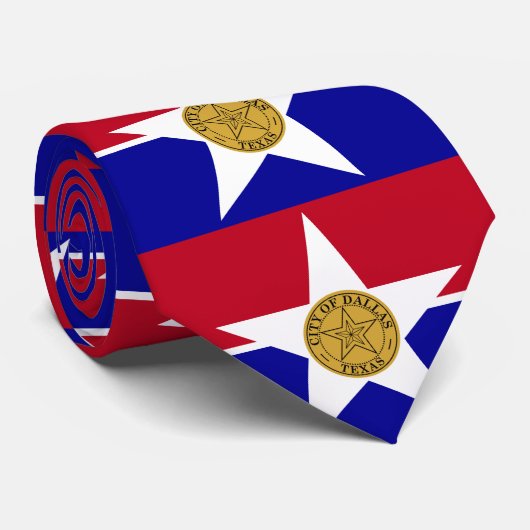 Vlag van Dallas, Stropdas Texas (Opgerold)