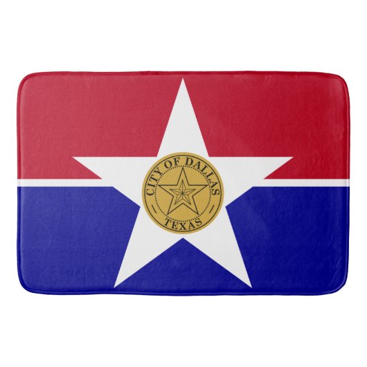 Vlag van Dallas (Texas) Badmat (Voorkant)