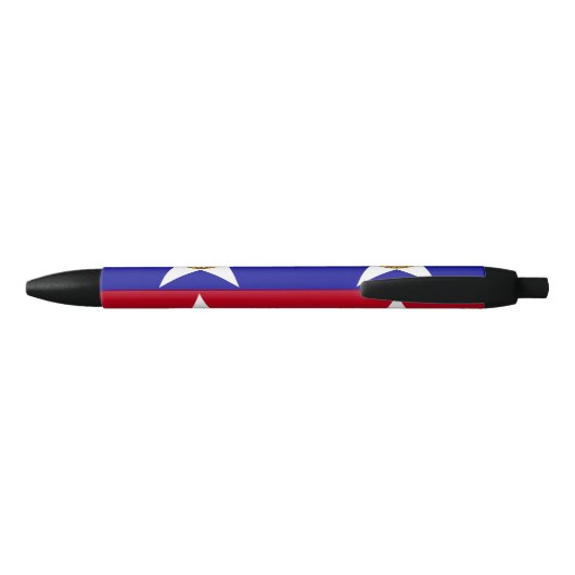 Vlag van Dallas, Texas Black Ink Pen (Achterkant)
