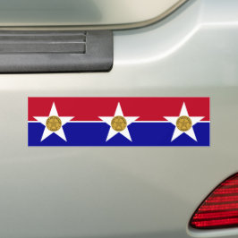 Vlag van Dallas (Texas) Bumpersticker