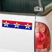 Vlag van Dallas (Texas) Bumpersticker (Op Truck)