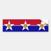 Vlag van Dallas (Texas) Bumpersticker (Voorkant)