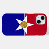 Vlag van Dallas, Texas Case-Mate iPhone Case (Achterkant (horizontaal))