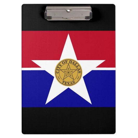Vlag van Dallas, Texas Clipboard Klembord (Voorkant)