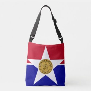 Vlag van Dallas, Texas Crossbody Bag Crossbody Tas