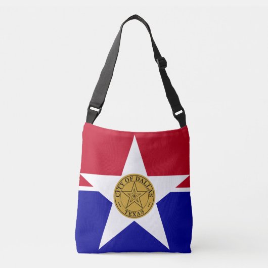 Vlag van Dallas, Texas Crossbody Bag Tas (Voorkant)