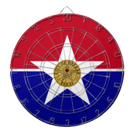 Vlag van Dallas (Texas) Dartbord