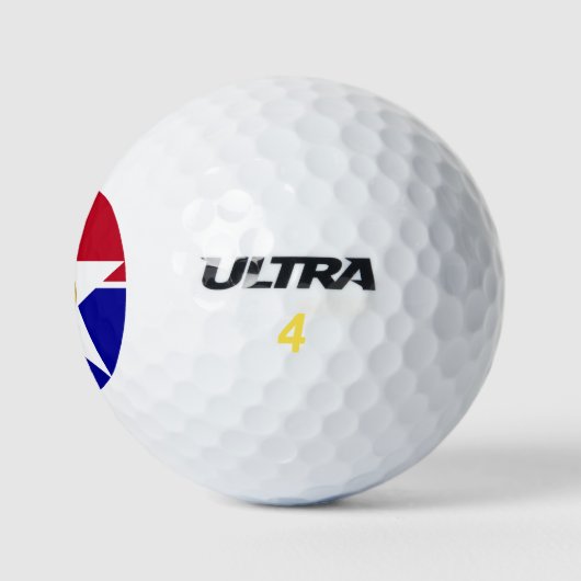 Vlag van Dallas, Texas Golf Balls Golfballen (Logo)
