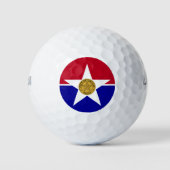 Vlag van Dallas (Texas) Golfballen (Voorkant)