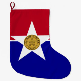 Vlag van Dallas (Texas) Grote Kerstsok