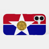 Vlag van Dallas, Texas iPhone 16 Hoesje (Achterkant horizontaal)