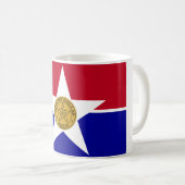 Vlag van Dallas (Texas) Koffiemok (Voorkant rechts)