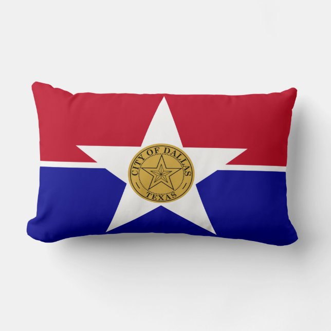 Vlag van Dallas (Texas) Kussen (Voorkant)