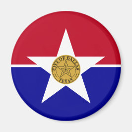 Vlag van Dallas (Texas) Magneet