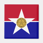 Vlag van Dallas (Texas) Magneet (Voorkant)