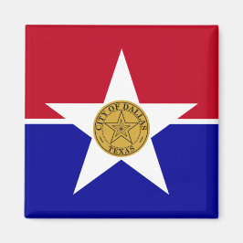 Vlag van Dallas (Texas) Magneet