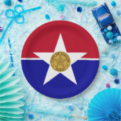 Vlag van Dallas (Texas) Papieren Bordje (Feest)