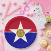 Vlag van Dallas (Texas) Papieren Bordje (Feest)