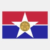 Vlag van Dallas, Texas Rectangular Sticker (Voorkant)