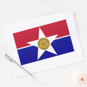 Vlag van Dallas, Texas Rectangular Sticker (Envelop)