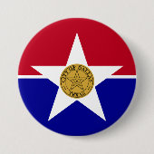 Vlag van Dallas (Texas) Ronde Button 7,6 Cm (Voorkant)