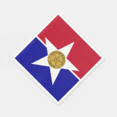 Vlag van Dallas (Texas) Servet (Hoek)