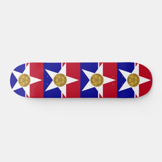 Vlag van Dallas, Texas Skateboard (Horizontaal)
