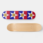 Vlag van Dallas, Texas Skateboard (Horizontaal)